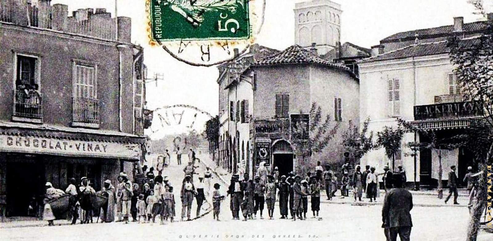 2347- Mascara - Place Mogador et Rue Tiaret2 - 1913 .jpg
